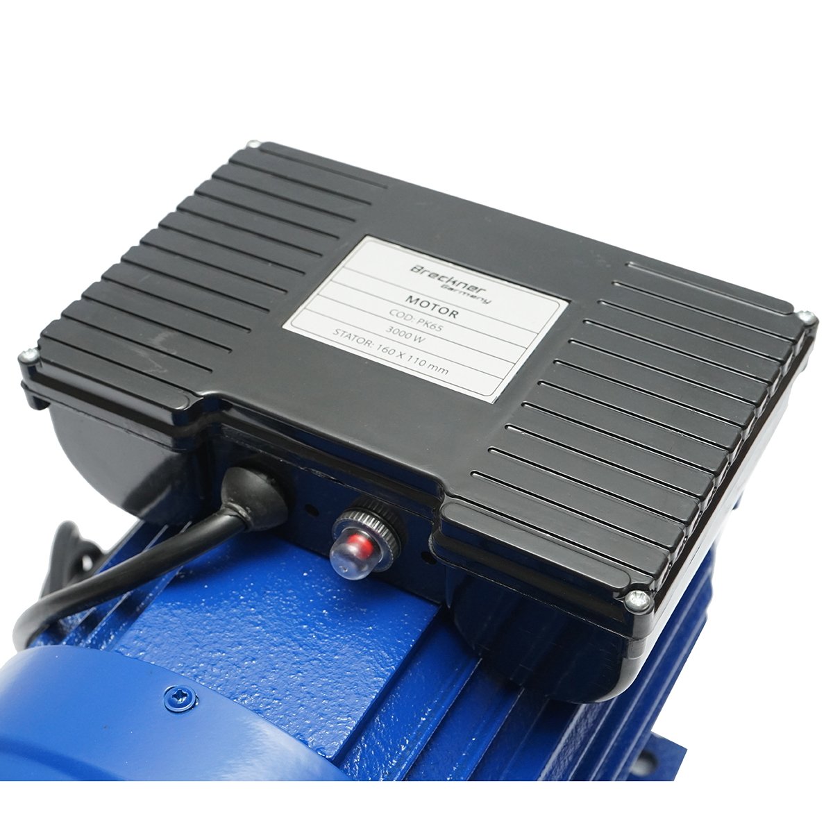 Motor electric monofazat 3KW, 220V, stator 160x110mm, motor cu fir aluminiu si protectie termica Breckner Germany